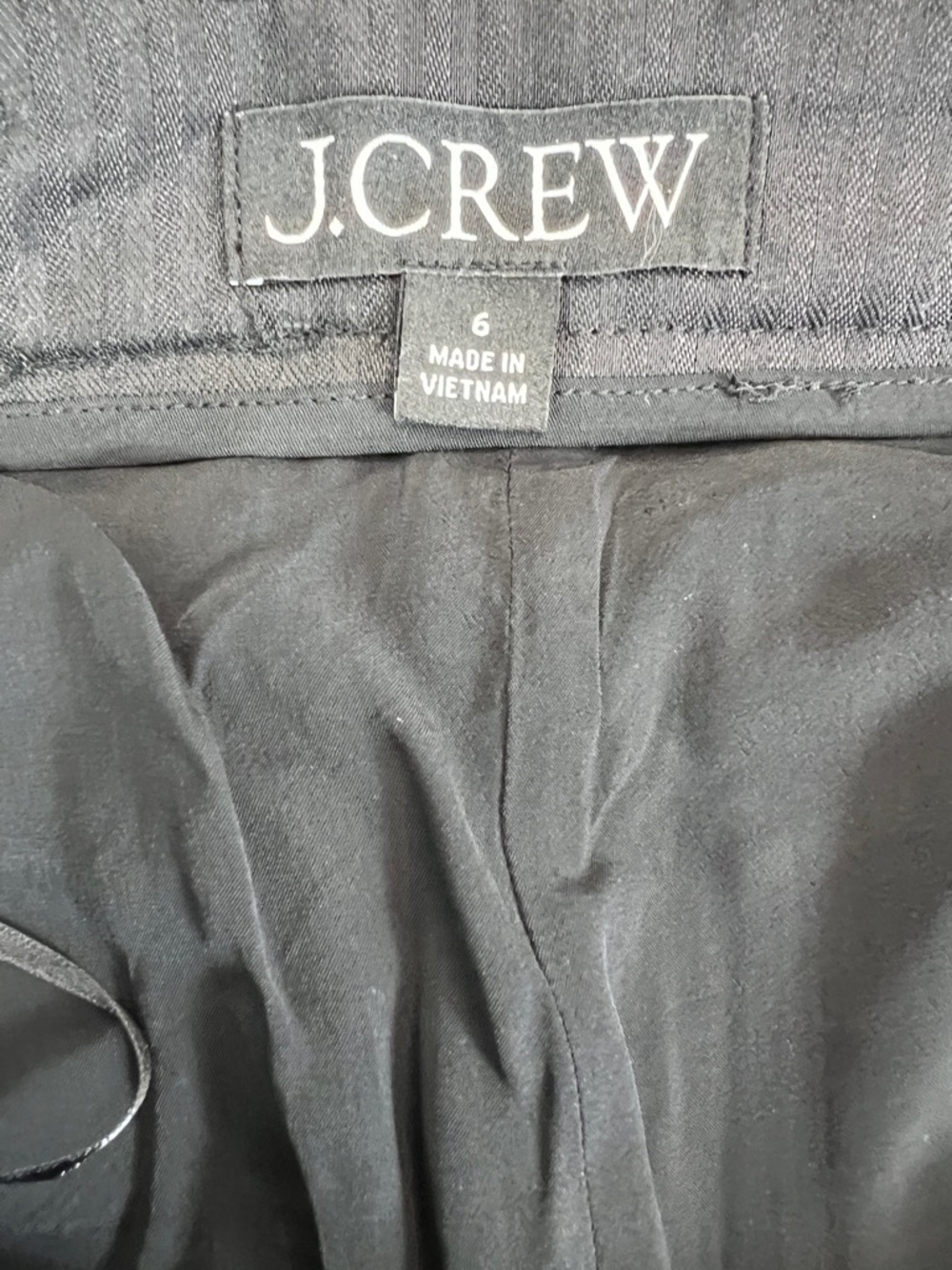 J. Crew Elegant Black Satin Mini Skirt Tailored Women’s Size 6 Elegant Chic - Picture 6 of 9